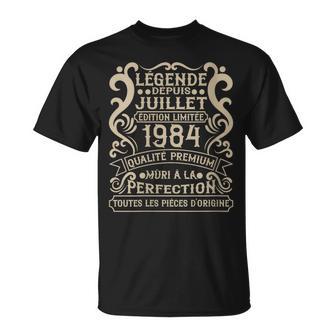 Juillet 1984-42 Ans Anniversaire Cadeauintage 1984 T-Shirt - Cadeauxyz