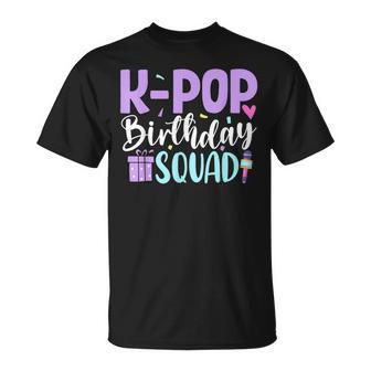 K Pop Birthday Squad Korean Pop Birthday Party T-Shirt - Monsterry