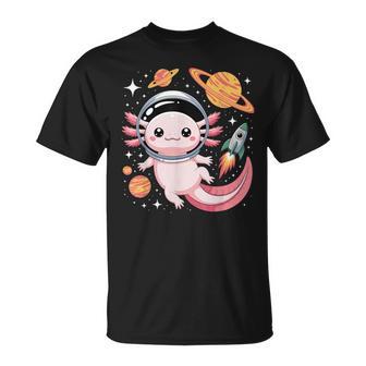 Kawaii Axolotl Astronauta Lindo Axolotls Planetas Espacio Camiseta unisex - Regaloses