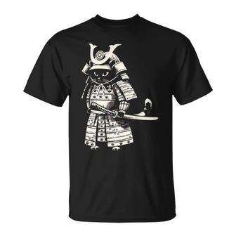Kawaii Chat Anime Japonais Rétroamouraï Fantaisie Drôle Chat T-Shirt - Cadeauxyz