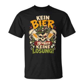 Kein Bier Ist Auch Keine Lösung Witzig T-Shirt - Geschenkecke