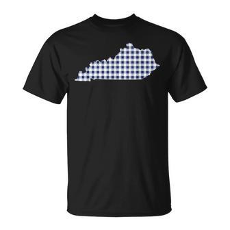 Kentucky Ky Cute Plaid Style Womens T-Shirt | Seseable UK