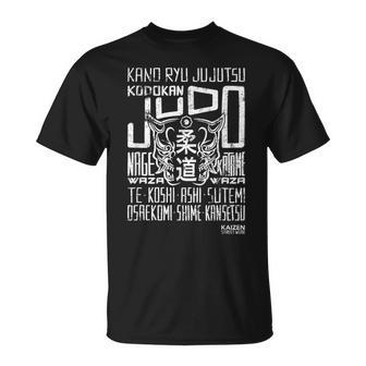 Kodokan Judo · Kano Ryu Ju Jutsu Diseño Blanco Camiseta unisex - Regaloses