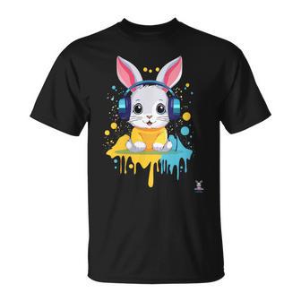 Lapin Dj Humour Musique Electro Techno Cadeau T-Shirt - Cadeauxyz