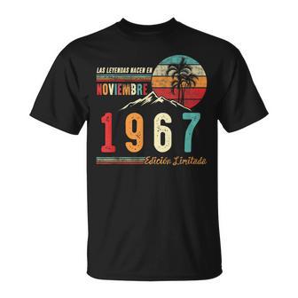 Las Leyendas Nacen En Noviembre 1967 55 Cumpleaños Hombre Re Camiseta unisex - Regaloses