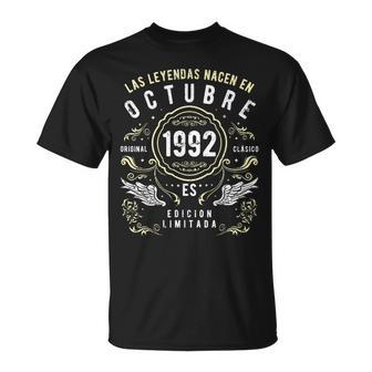 Las Leyendas Nacen En Octubre 1992 Camiseta unisex - Regaloses
