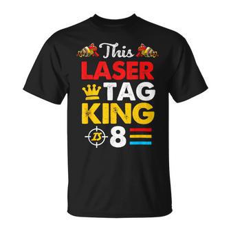 Laser-Tag Geburtstag Junge 8 Jahre Alt T-Shirt - Geschenkecke