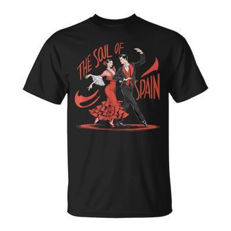 Le Cœur De L'espagne Danse Flamenco Élégante T-Shirt - Cadeauxyz
