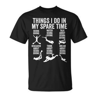 Les Choses Que Je Fais Pendant Mon Temps Libre La Plongéeous-Marine Est Drôle T-Shirt - Cadeauxyz