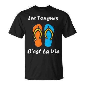 Les Tongues C'est Laie Humour Tongues T-Shirt - Cadeauxyz