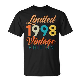 Leyenda Desde 1998 Para Hombres Y Es Cumpleañosintage 1998 Camiseta unisex - Regaloses