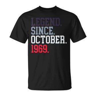Leyenda Desde Octubre De 1969 Para Hombres Es Octubre De 1969 Camiseta unisex - Regaloses