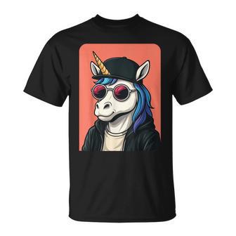 Licorne Portant Des Lunettes Deoleil Homme Licorne Graphique T-Shirt - Cadeauxyz