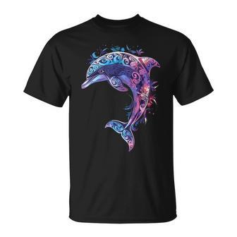 Lindo Arte Maorí Con Delfines Para Los Amantes De Los Camiseta unisex - Regaloses