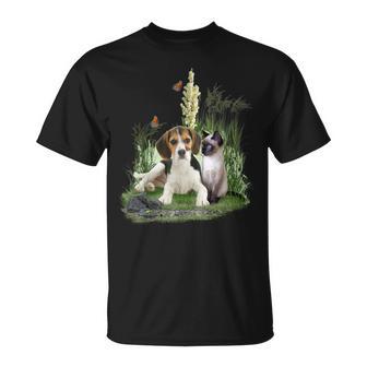 Lindo Especial -Perrito -Gatitos Y Mariposas Camiseta unisex - Regaloses