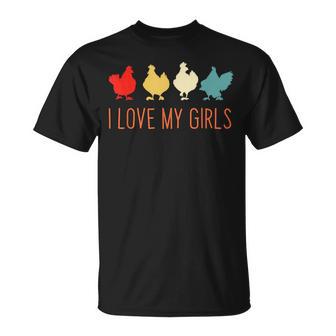 I Love My Girls Chicken I Love My Girls Polli Maglietta - Novitaregali