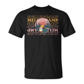 Love Mellencamp Grunge Vintage Black Mellencamp T-Shirt - Thegiftio UK