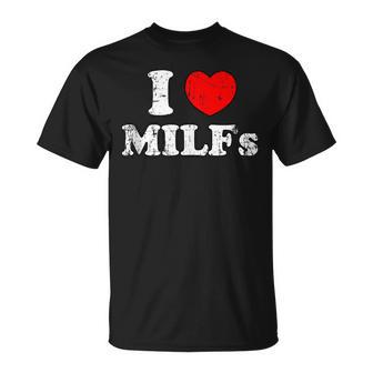 I Love Milfs Milf Milf Caliente Mamá Cazador Amante Regalo Grunge In Mangas Camiseta unisex - Regaloses