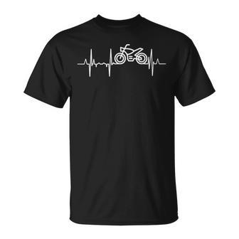 I Love My Motorcycle Cardiograma Del Motorista Camiseta unisex - Regaloses