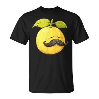 Lustige Zitrone Mitchnurrbart Fürommerfrüchte-Liebhaber T-Shirt - Geschenkecke