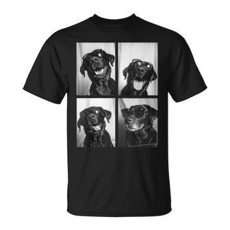 Lustigechwarze Labrador-Hunde Mitonnenbrille Haustiere T-Shirt - Geschenkecke
