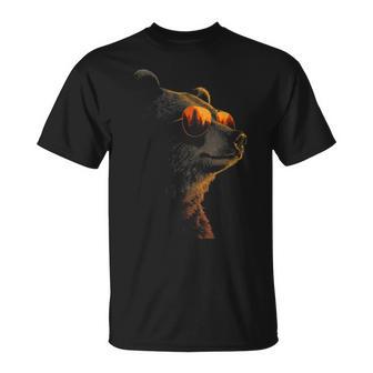 Lustiger Bär Retro-Stil Für Damen Und Herren T-Shirt - Geschenkecke