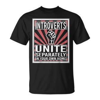 Lustiges Nerd Introverts Unite Arkastisch T-Shirt - Geschenkecke