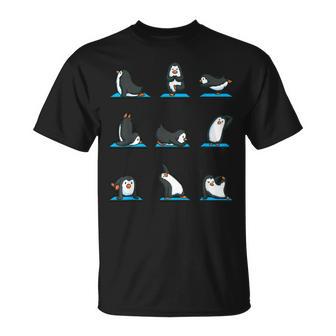 Lustiges Pinguin Hemd Für Mädchen Frauen Yoga Meditation Gym T-Shirt - Geschenkecke