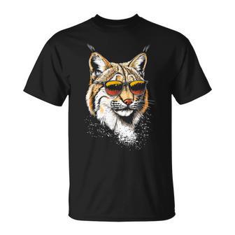 Lynx Motif Animal Illustration Lynx T-Shirt - Cadeauxyz