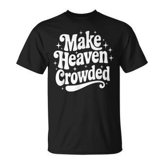 Make Heaven Crowded Christian Girl レトロ 宗教的 イエス Tシャツ - Kawaiitshirt