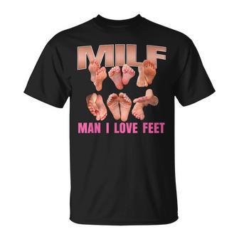 Man I Love Feet Matching Family Sarcastic T-Shirt | Seseable UK
