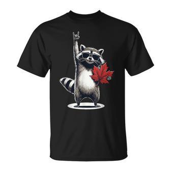 Mapache Canadá Día De La Independencia Canada Camiseta unisex - Regaloses