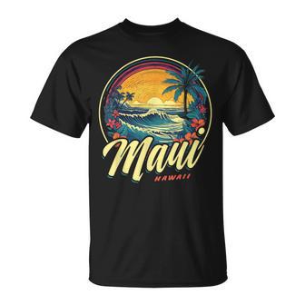 Maui Hawaiitrandurfen Retro 70Er 80Erintage T-Shirt - Geschenkecke
