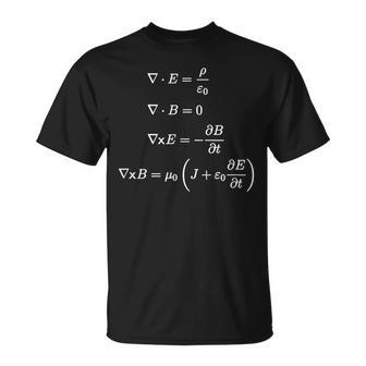 Maxwell's Equations Diferenciales De Ciencia Y Matemáticas Camiseta unisex - Regaloses