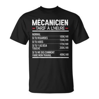 Mécanicien Idée Cadeau Humour Mécano T-Shirt - Cadeauxyz