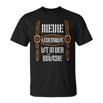 Meine Lederhose Ist In Der Wasche Oktoberfest Dad Men T-Shirt | Seseable UK