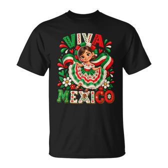 Mexico Flag Day Mexican Independence Day Viva Mexico T-Shirt | Seseable UK