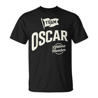 Miembroitalicio Del Equipo Oscar Nombre Divertido Oscar Camiseta unisex - Regaloses