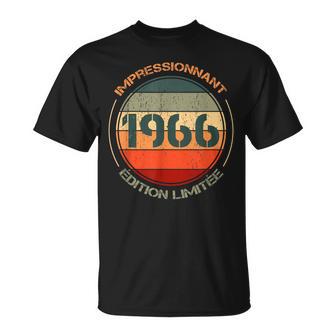 Millésime 1966 Cadeau Anniversaire Humour Edition Limitée T-Shirt - Cadeauxyz
