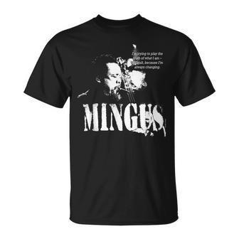 Mingus Jazz Wisdom Bajista Músico Camiseta unisex - Regaloses