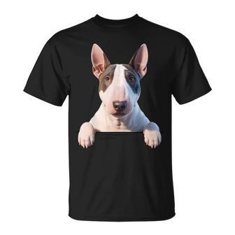 Miniatura Bull Terrier Lindo Divertido Amante De Perros Camiseta unisex - Regaloses