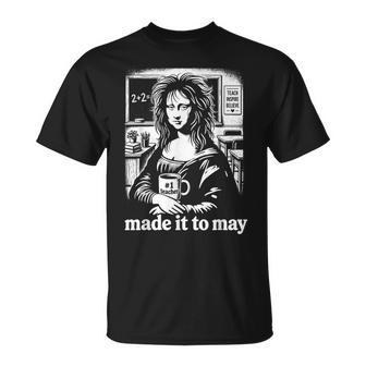 Mona Lisa Teacher Novelty Lustiger Lehrer Im Retro-Look T-Shirt - Geschenkecke