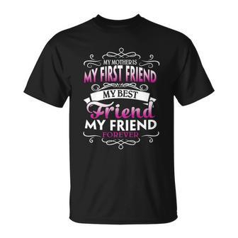 Mother Best Friend Forever Christmas Ideas For Mom T-Shirt | Seseable UK