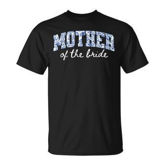 Mother Of The Bride Floral Blue Chinoiserie Wedding Bridal T-Shirt | Seseable UK