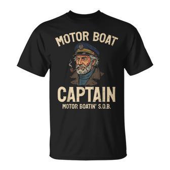 Motor Boat Captain Motorboating Inappropriate Joke Men T-Shirt - Thegiftio UK