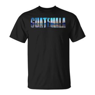 Muelle Delolcán Azul Lago Atitlán Arte De Guatemala Camiseta unisex - Regaloses