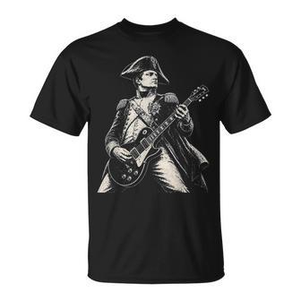 Napoléon Jouant De La Guitare Électrique À Bascule Humour T-Shirt - Cadeauxyz