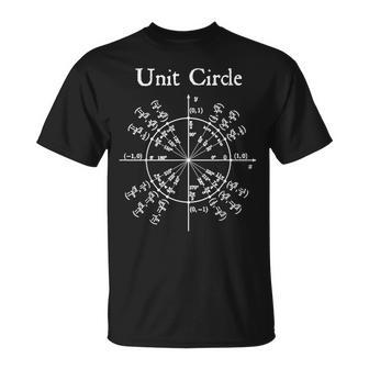 Nerd Unidad Círculo Trigonometría Cálculo Matemáticas Profesor Geek Camiseta unisex - Regaloses