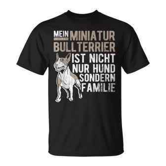 Nicht Nur Hund Familie Hunde Mama Miniatur Bullterrier T-Shirt - Geschenkecke