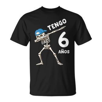 Niños 6 Cumpleaños Dabbing Esqueleto Regalo Deeis Años Niños Camiseta unisex - Regaloses